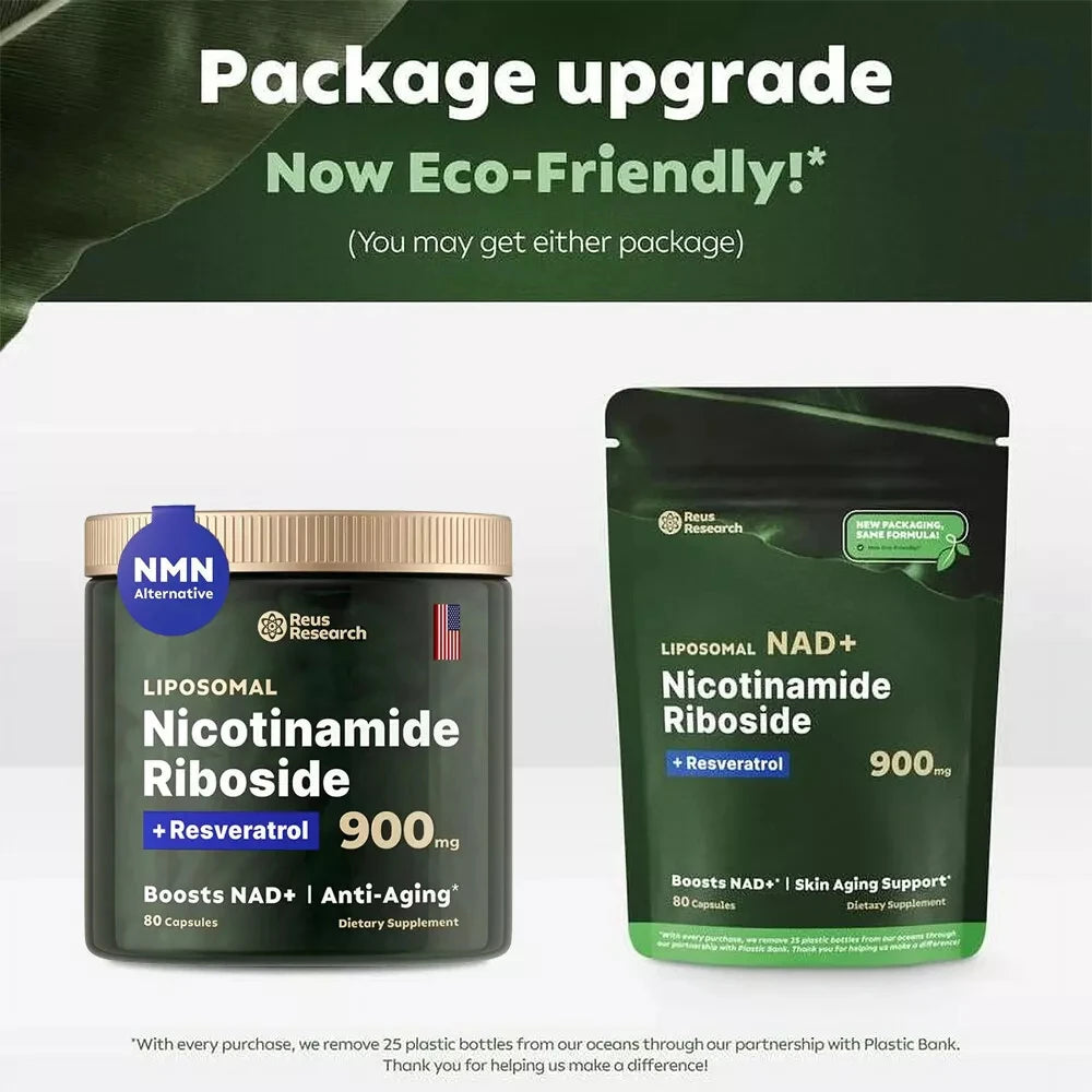 Nicotinamide Riboside & Resveratrol, NAD+ Booster 900mg