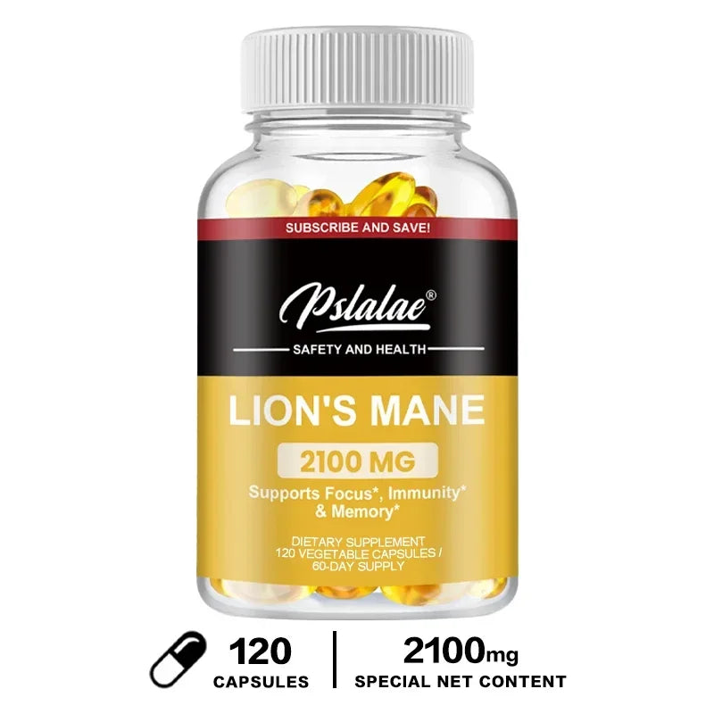 Natural premium brain-boosting Lion’s Mane Mushroom Capsules – Lion’s Mane Mushroom Supplement
