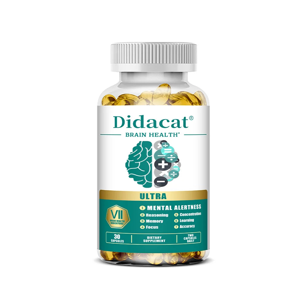 Phosphatidylserine Capsules - with Vitamins B6 and B12, Enhance Memory and Concentration, Refresh The Mind, Support Energy