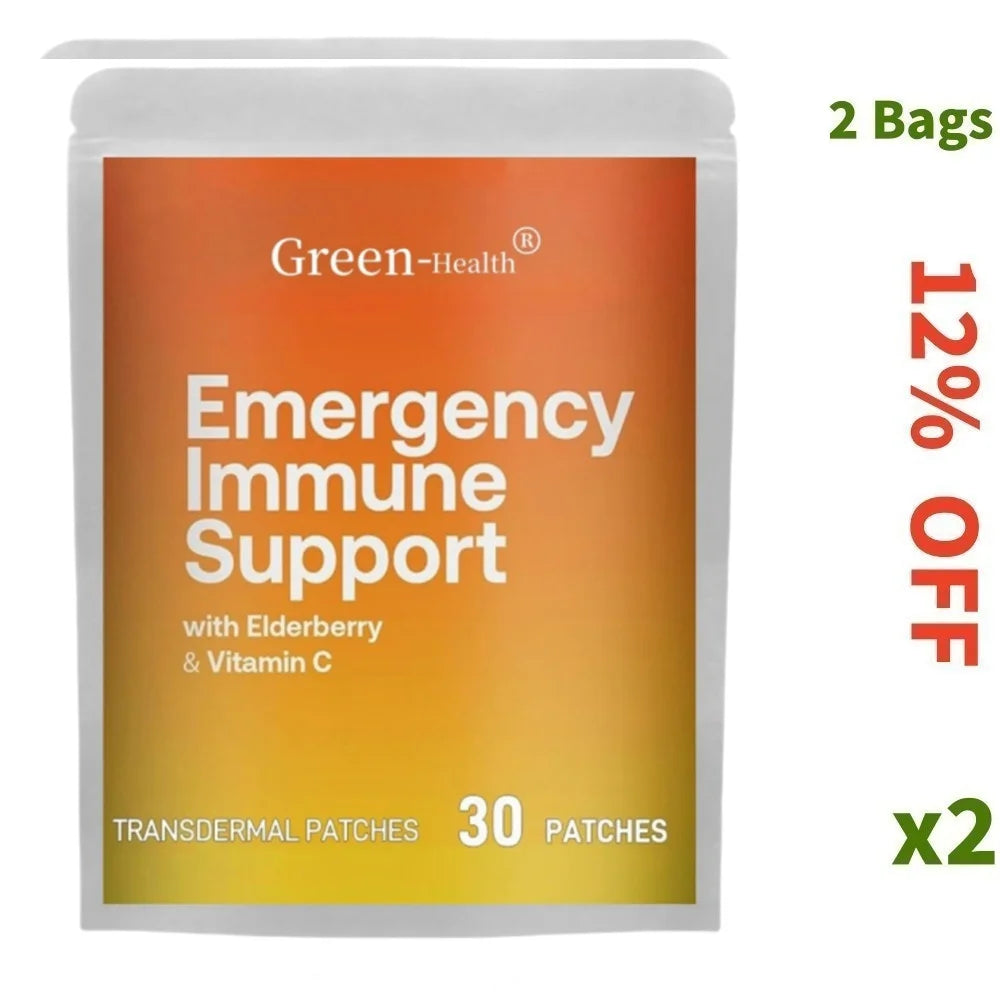 Transdermal Patches: Elderberry Immune Patches with Zinc & Vitamins - 30 Pack
