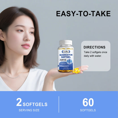 Brain Supplement: Quercetin Soft gels for Liver & Brain, 60ct - Docteat Nutrition