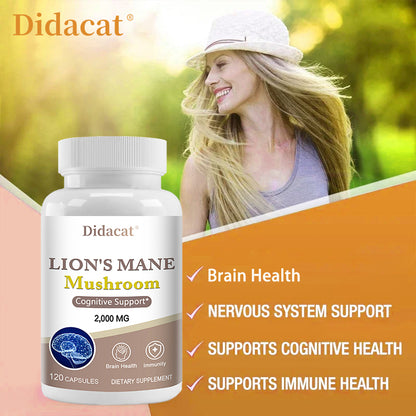 Lion's Mane Capsules - Boost Brain & Immune Health