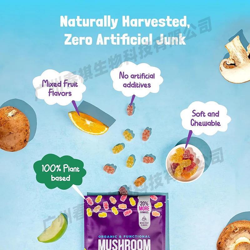 Mushroom Gummies - Immunity & Heart Health Boost