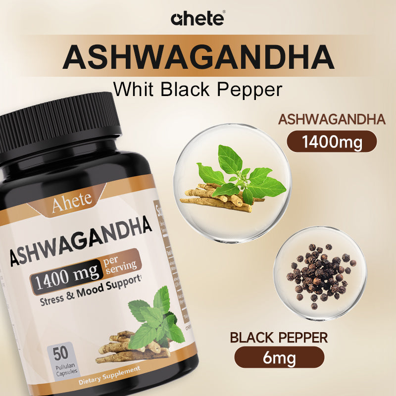 Ashwagandha Supplement: Stress Relief Supplement - Double Strength 1406mg