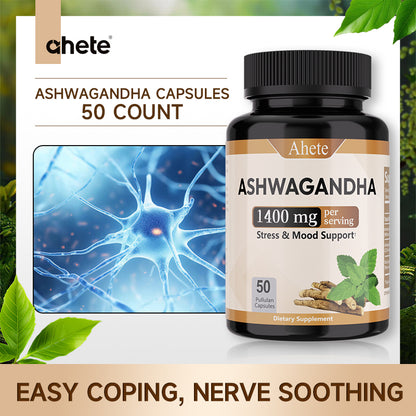 Ashwagandha Supplement: Stress Relief Supplement - Double Strength 1406mg