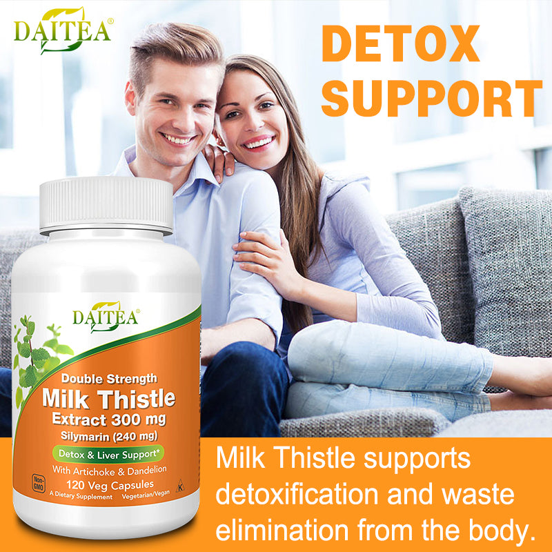Liver Detox Capsules - Milk Thistle, Dandelion & Artichoke Blend
