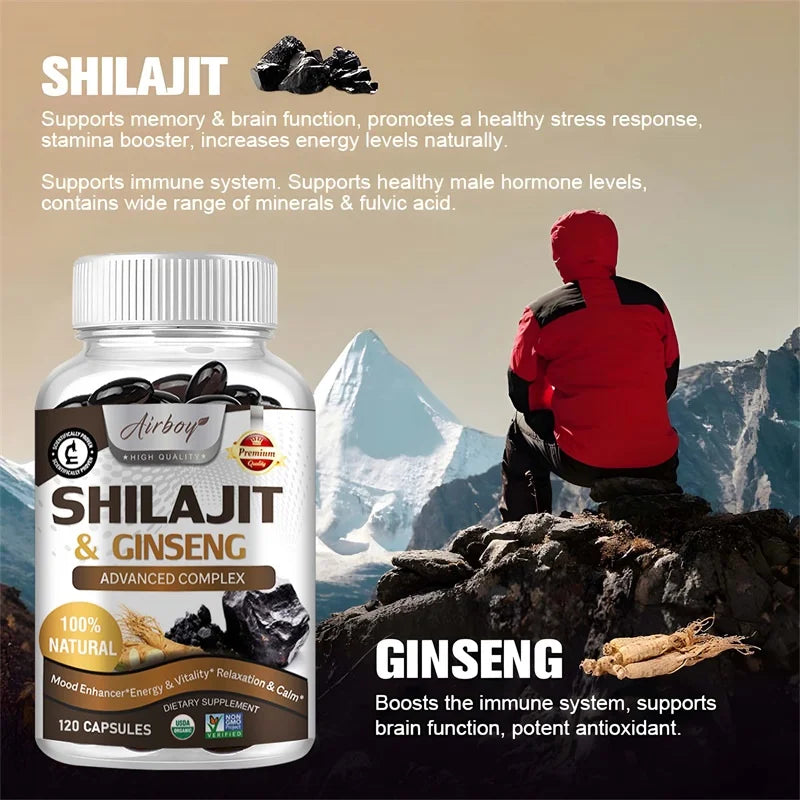 Shilajit Brain Supplement: Natural Energizer for Body & Mind Clarity Boost