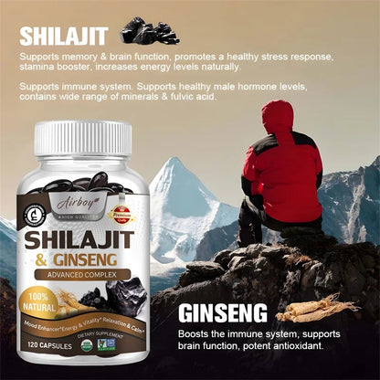 Shilajit Brain Supplement: Natural Energizer for Body & Mind Clarity Boost