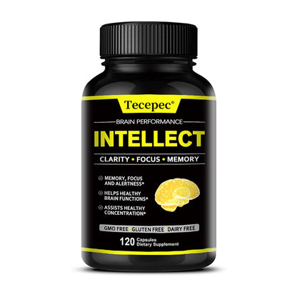 Nootropics Capsules - Support Healthy Brain Function, Help Fight Mental Dullness and Brain Fog, and Slow Brain Aging