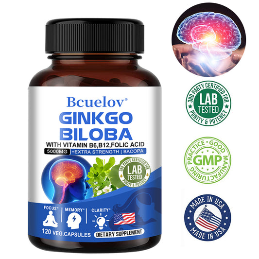 Ginkgo Biloba 5000mg Extra Strength - Boost Memory & Focus