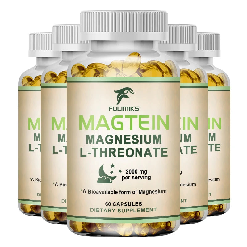 Magtein Magnesium L-Threonate Supplement, Clinically Studied to Boost Brain Magnesium, Improve Memory, Focus & Restful Sleep