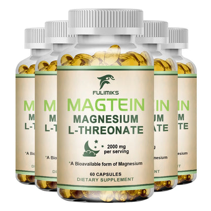 Magtein Magnesium L-Threonate Supplement, Clinically Studied to Boost Brain Magnesium, Improve Memory, Focus & Restful Sleep