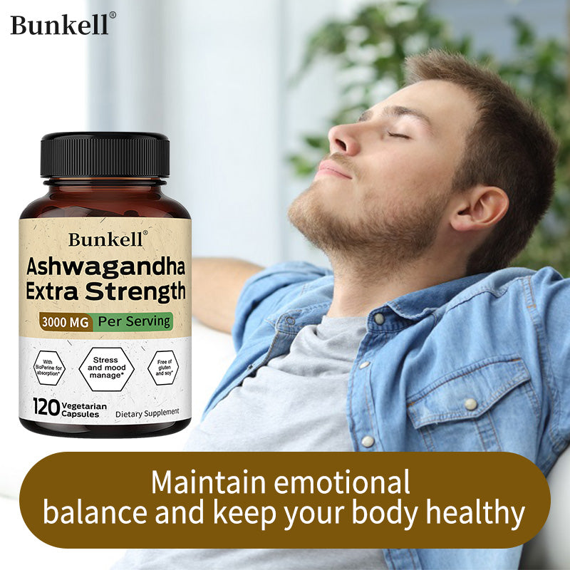 Ashwagandha 3000mg - Balance Stress, Enhance Mood Naturally