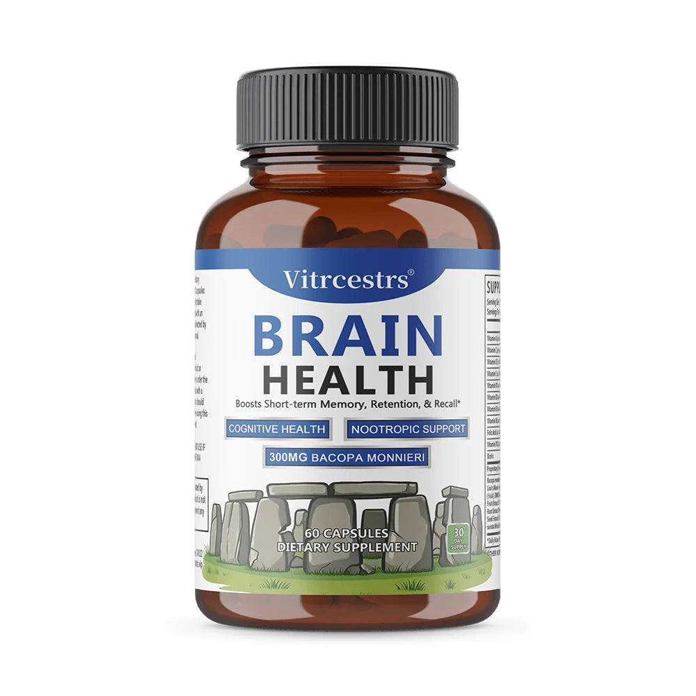 Brain Booster Nootropic Supplement, Enhance Focus, Memory & Concentration, Improve Cognitive Performance, Thinking Skills