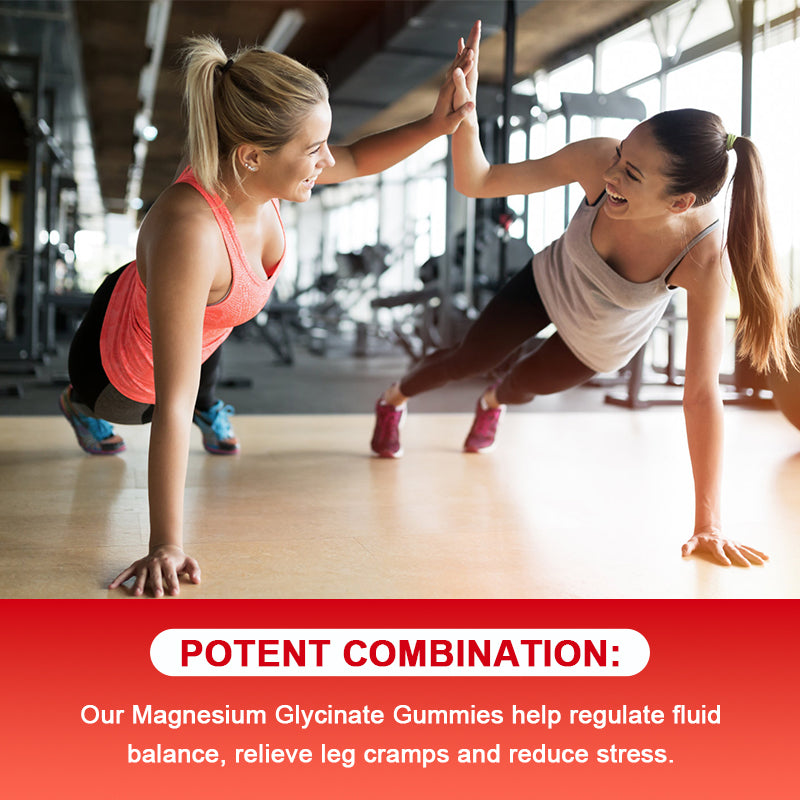 Magnesium Glycinate Gummies 500MG - Sleep & Immunity Boost