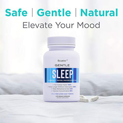 Sleep Supplement: Natural Sleep Aid - Fall Asleep Faster, Stress Relief
