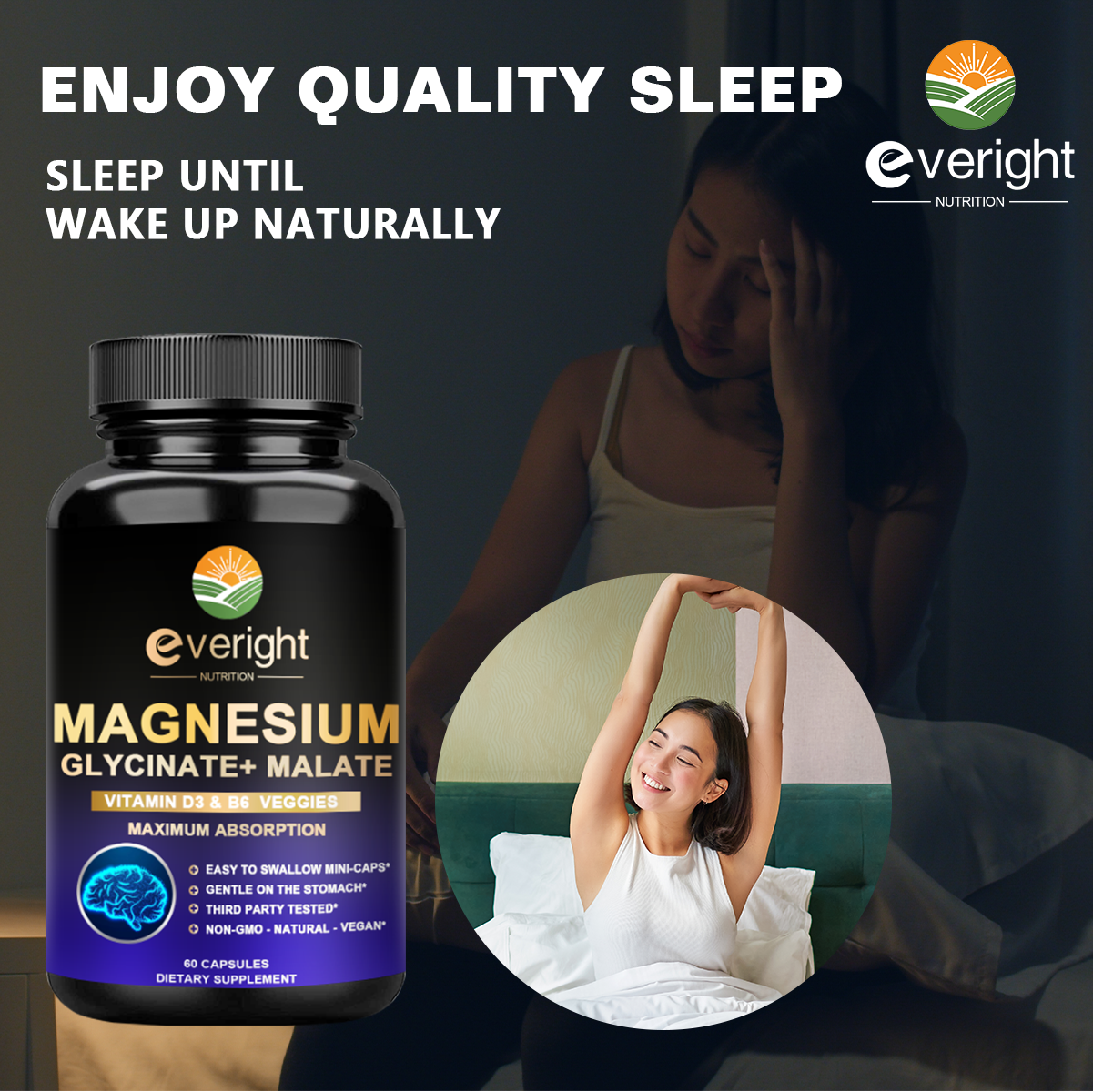 Magnesium Glycinate: Sleep, Mood & Muscle Support