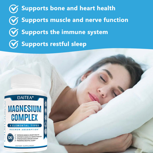 Magnesium Supplements - Muscle & Nerve Support, High Absorption