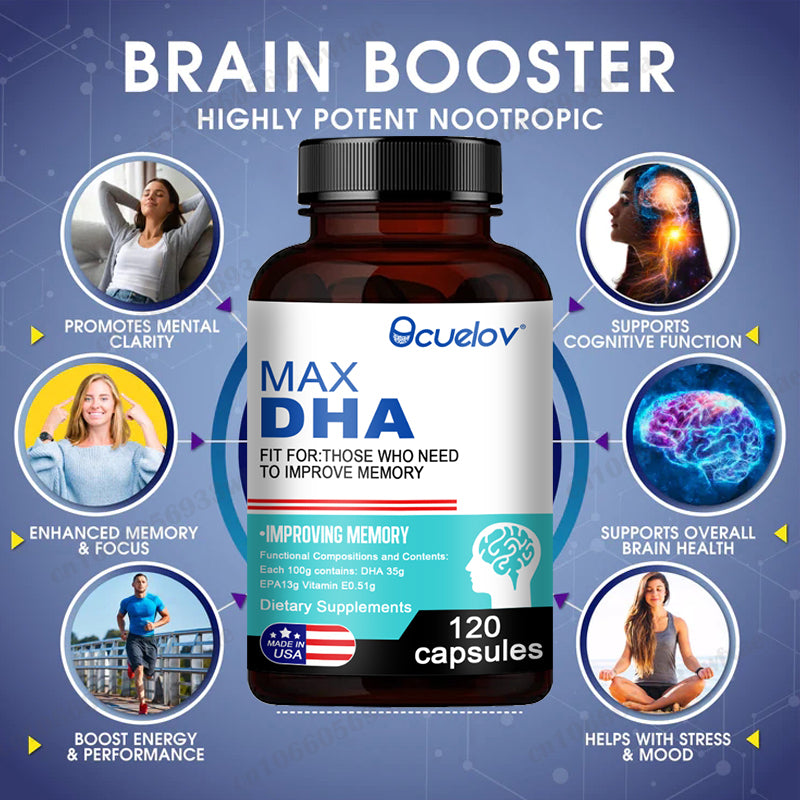 Brain Supplement: DHA Memory Boost - Enhance Brain & Eyesight