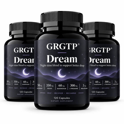 Dream Capsules - Calm Mood, Relaxation, Relieve Insomnia, For Deep Sleep, Improve Focus, Brain Health, Enhanced Mental Clarity