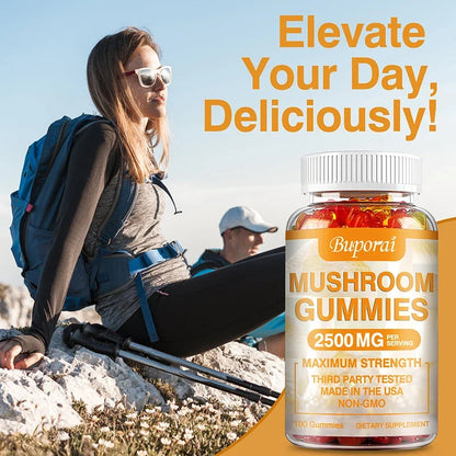 Mushroom Gummies - Boost Memory & Focus, Enhance Immunity