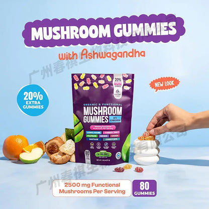 Mushroom Gummies - Immunity & Heart Health Boost