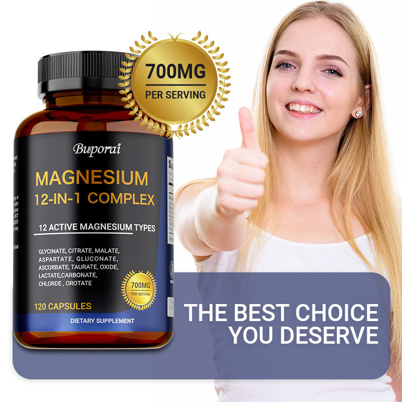 Magnesium Supplements - Muscle & Bone Health Support
