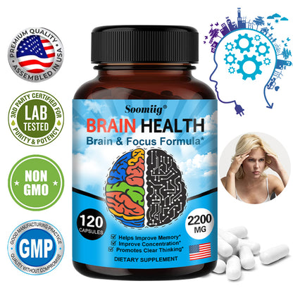 Brain Boost Supplement - Enhance Memory & Focus