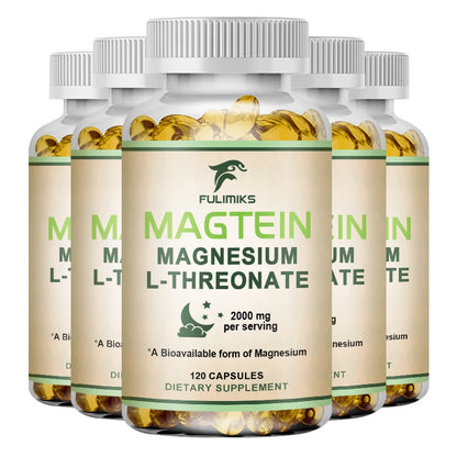 Magtein Magnesium L-Threonate Supplement, Clinically Studied to Boost Brain Magnesium, Improve Memory, Focus & Restful Sleep