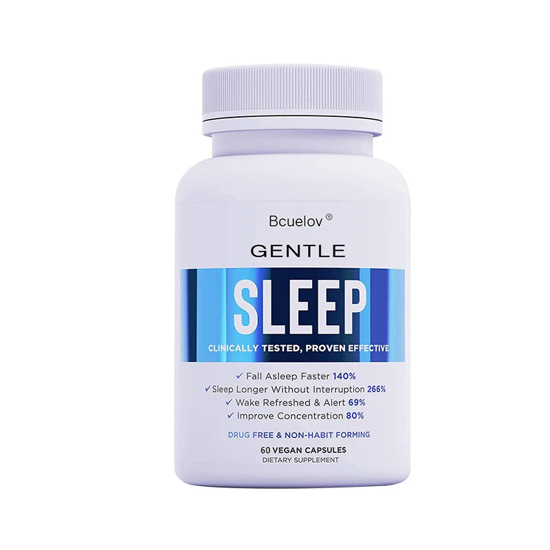 Sleep Supplement: Natural Sleep Aid - Fall Asleep Faster, Stress Relief