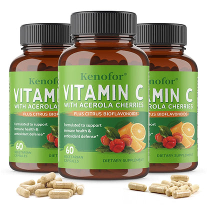 Vitamin C 500mg with Acerola & Bioflavonoids - Immune Boost
