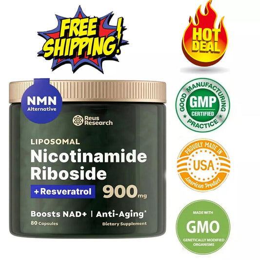 Nicotinamide Riboside & Resveratrol, NAD+ Booster 900mg 