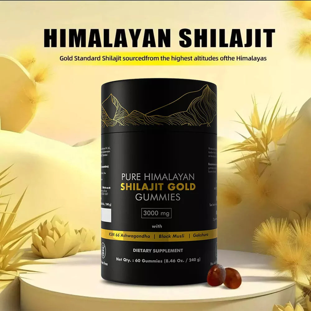 Ashwagandha Shilajit Gummies 3000mg: Energy & Immune Boost