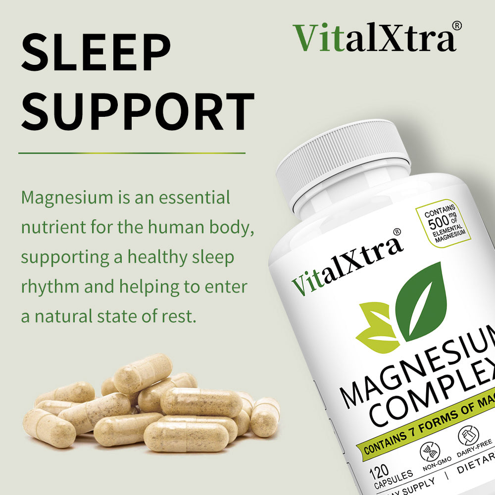 Magnesium Supplements Complex 7-in-1: Calm & Sleep Support
