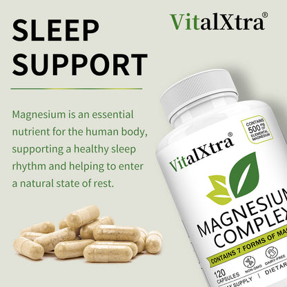 Magnesium Supplements Complex 7-in-1: Calm & Sleep Support