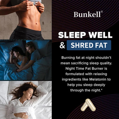 Sleep Supplement: Night Fat Burner with Melatonin - Boost Metabolism & Sleep