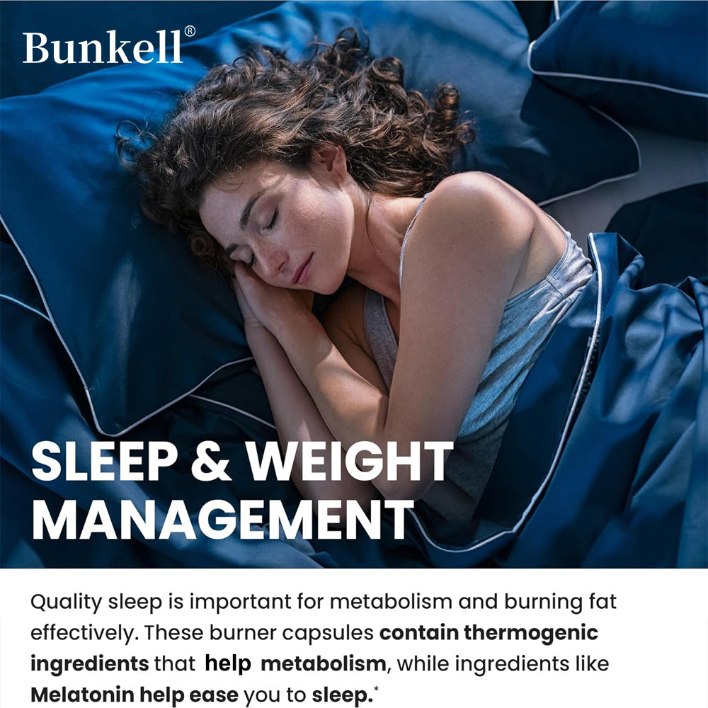 Sleep Supplement: Night Fat Burner with Melatonin - Boost Metabolism & Sleep