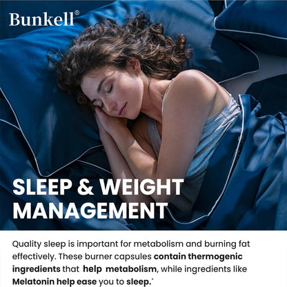 Sleep Supplement: Night Fat Burner with Melatonin - Boost Metabolism & Sleep