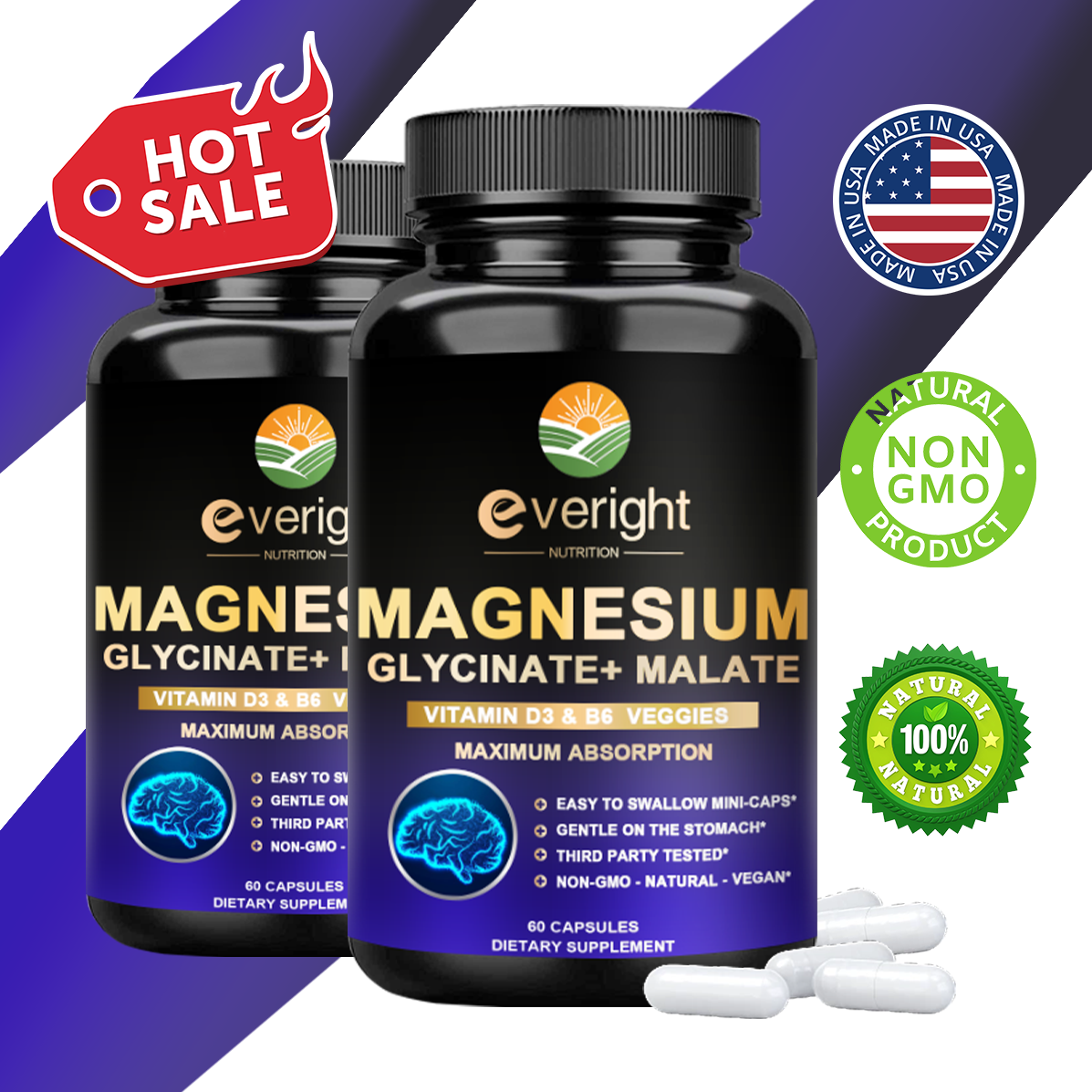 Magnesium Glycinate: Sleep, Mood & Muscle Support