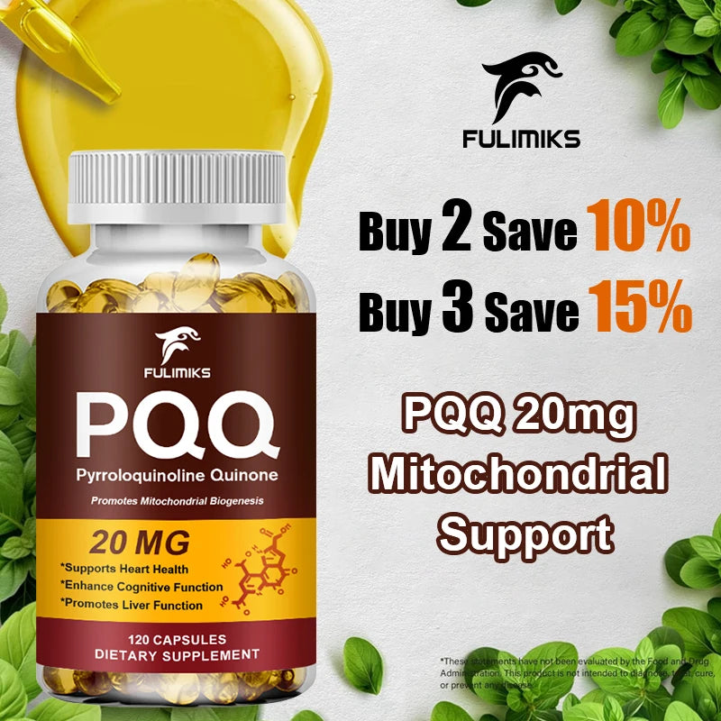 Nootropic Capsules, with PQQ, Bacopa & L-Theanine, Improves Focus, Learning Ability, Memory, Calm Mood & Mental Performance