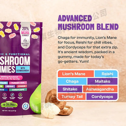 Mushroom Gummies: Boost Immunity & Heart Health