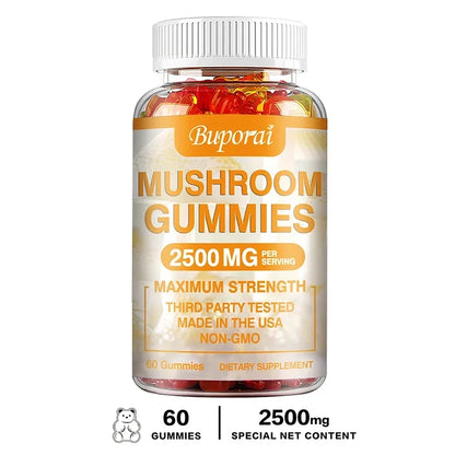 Mushroom Gummies - Boost Memory & Focus, Enhance Immunity