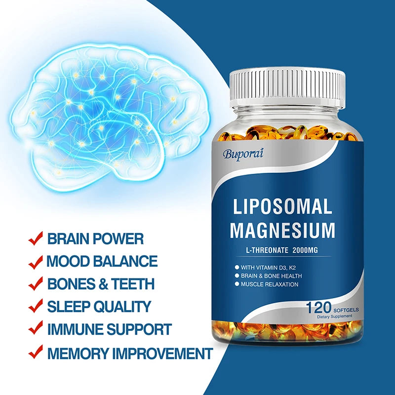 Magnesium L-Threonate - Enhance Brain Function & Muscle Relaxation