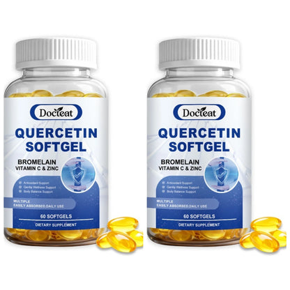 Brain Supplement: Quercetin Soft gels for Liver & Brain, 60ct - Docteat Nutrition
