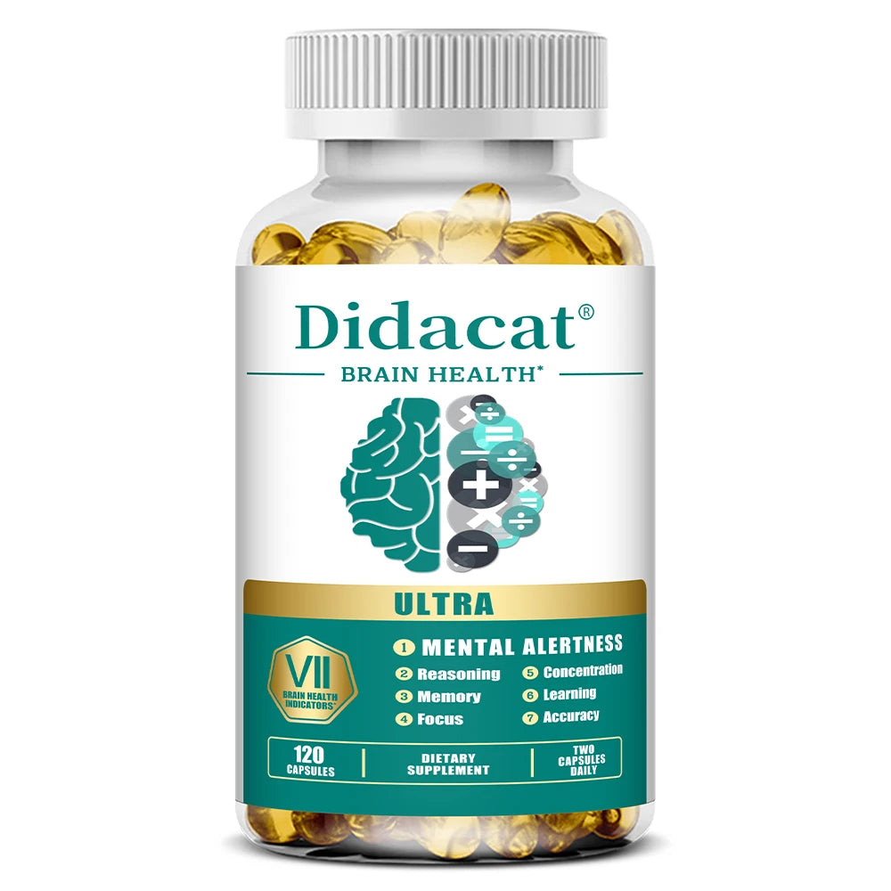 Phosphatidylserine Capsules - with Vitamins B6 and B12, Enhance Memory and Concentration, Refresh The Mind, Support Energy