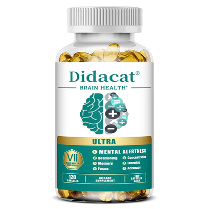 Phosphatidylserine Capsules - with Vitamins B6 and B12, Enhance Memory and Concentration, Refresh The Mind, Support Energy