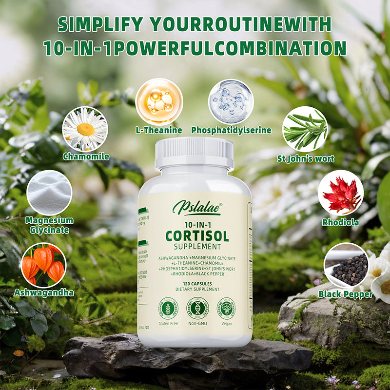 Cortisol Supplements - Boost Mood & Focus, Relieve Anxiety