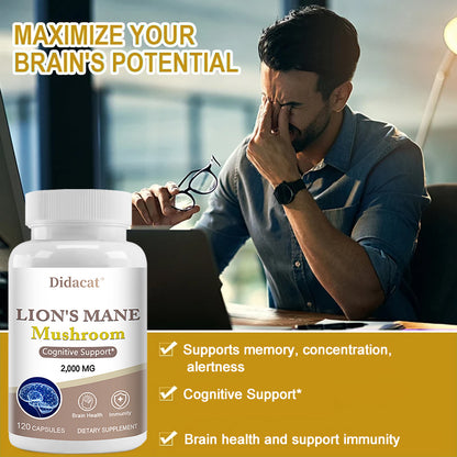 Lion's Mane Capsules - Boost Brain & Immune Health