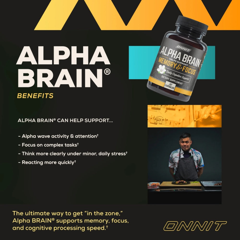 Alpha BRAIN Nootropics: Boost Memory & Focus, 60 Capsules