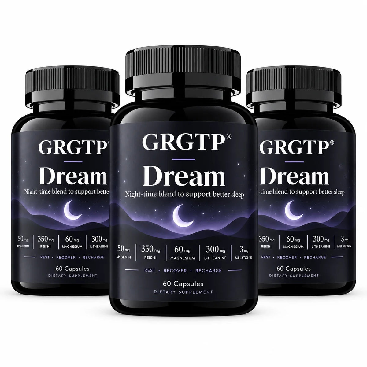 Dream Capsules - Calm Mood, Relaxation, Relieve Insomnia, For Deep Sleep, Improve Focus, Brain Health, Enhanced Mental Clarity